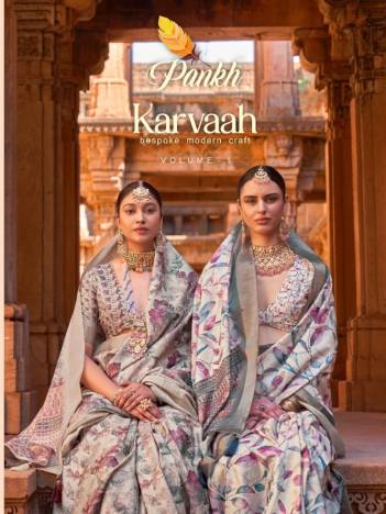 KARVAAH VOL-01 BY PANKH GOTTA SILK SAREES WHOLESALER IN INDIA